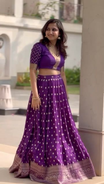 Crop Top Lehenga Wedding Indian Fashion, Crop Top Lehenga Wedding, Long Skirt Top Designs, Long Skirt And Top, Lehenga Crop Top, Crop Top Lehenga, Doll Beauty, Lehenga Designs Simple, Half Saree Designs