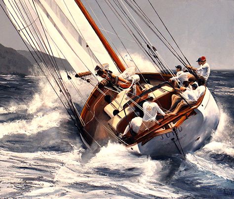 Maritime Painting, Marine Artist, Navi A Vela, Old Sailing Ships, Maritime Art, Seascape Photography, Western Paintings, Sailing Trips, Royal Society