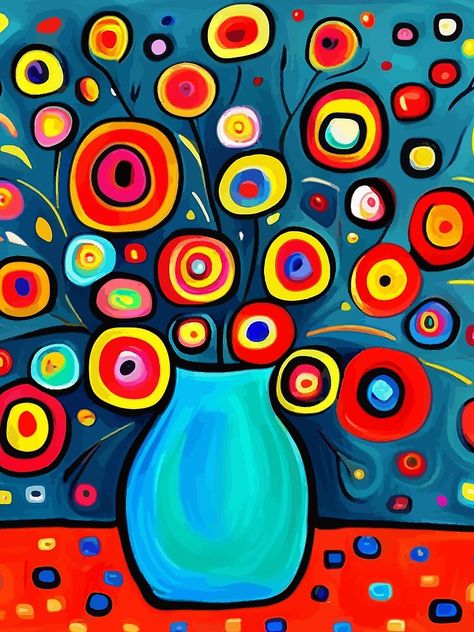 Still Life For Kids, Oil Art Painting Ideas, Primary Colours Art Ideas, Whimsical Art Paintings Acrylics, Kandinsky Art For Kids, Simple Abstract Painting Ideas, Acrylic Painting Still Life, Whimsical Art Paintings, Naive Painting