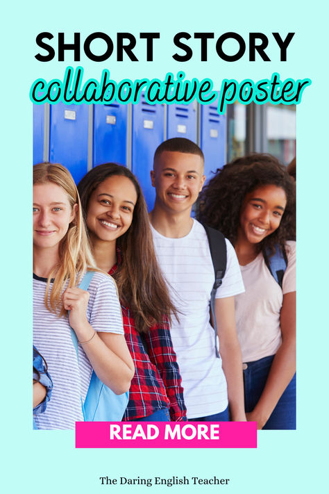 Enhance your short story unit with this engaging 2-day collaborative poster project. Middle school and high school students will enjoy working together to review key literary elements and present their findings.
How to teach short stories | Short story lesson plans | Short story activities | Short story unit | Short story analysis | Literary elements in short stories | Short story discussion questions | Engaging students with short stories | Short story review activities Short Story Analysis, Teaching Short Stories, Story Analysis, Mini Flip Book, Story Review, Literary Elements, Poster Project, English Language Arts High School, Story Activities