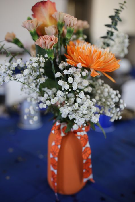 Basketball Centerpiece Basketball Centerpieces Banquet, Archery Decorations, Sports Banquet Decor, Athletic Banquet Centerpieces, Basketball Centerpiece Ideas Banquet, Athletic Banquet Decorations, Basketball Banquet Centerpieces, Basketball Banquet Ideas, Basketball Centerpiece Ideas