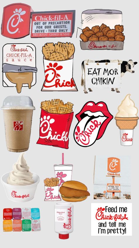 #chickfila #omgchiken #eatmorechiken #CHICKEnnuggies Chickfila Aesthetic, Take Out Aesthetic, Chick Fa La, Eat Mor Chikin, Eat More Chicken, Wallpaper Preppy, Chick Fil A Sauce, Cute Images For Wallpaper, Cute Backgrounds For Iphone