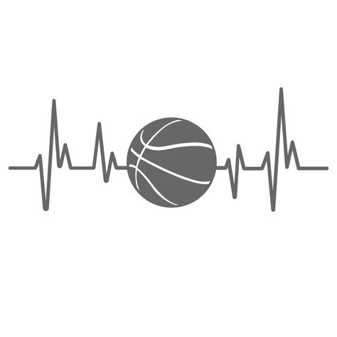 ShopVinylDesignStore.com Heartbeat Basketball Wide Shop Vinyl Design decals stickers Basketball Room Decor, Basketball Decal, Basketball Tattoos, Basketball Quotes Inspirational, Basketball Heart, Basketball Room, Goat Logo, Shop Vinyl, I Love Basketball