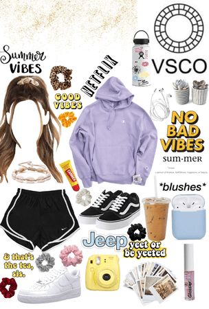 vsco girl outfit Visco Girl Aesthetic, Vscogirl Outfit, Vsco Outfit Ideas, Basic White Girl Aesthetic, Vsco Girl Outfits, Vsco Outfit, Basic Girl Outfit, Vsco Outfits, Vsco Girl Aesthetic