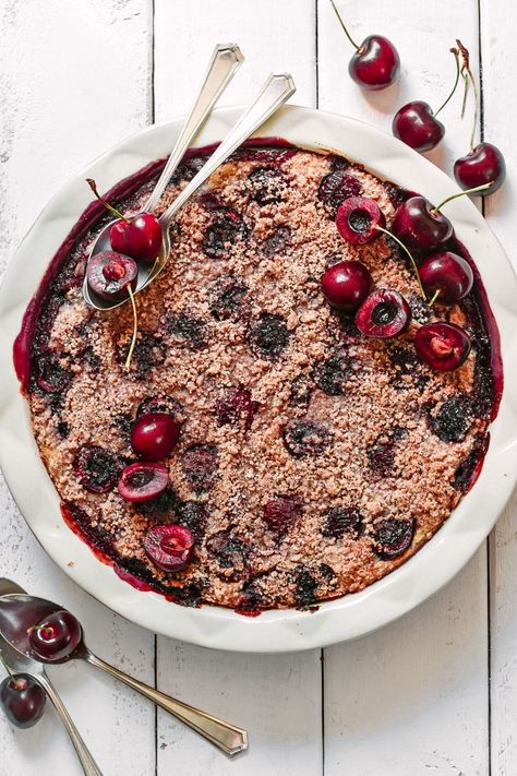 Cherry Bread Pudding from Brittany