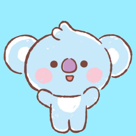 #Koya BT21 #Koya BT21 #Koya BT21 Koya Bt21, Cute Nerd, Hello Kitty Crafts, Bts Drawings, Cute Easy Drawings, Line Friends, Bts Bangtan Boy, Easy Drawings, Thank You Cards