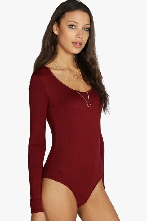 Deeper maroon, ribbed material, more high neck Rash Guard Women Swimwear, Light Color Jeans, Burgundy Jumpsuit, Basic Bodysuit, Rash Guard Swimwear, Long Sleeve Swimwear, Leotard Bodysuit, Bodysuit Jumpsuit, Rash Guard Women