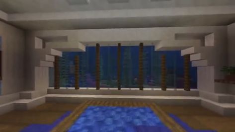 Wall Design Minecraft, Minecraft Aquarium Ideas, Minecraft Aquarium, Concept Aesthetic, Aquarium Wall, Aquarium Ideas, Minecraft Inspiration, Aquarium Design, Minecraft Architecture