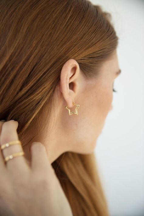 CONSTELLATION | GOLD – Uncommon James Stars In Your Eyes, Constellation Earrings, Uncommon James, Gold Star Earrings, Cute Ear Piercings, Kristin Cavallari, Vermeil Jewelry, Gold Star, Everyday Jewelry