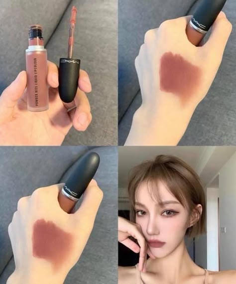 Mac Over The Taupe, Lipstick Colours, Beauty Maintenance, Mac Lip, Peach Makeup, Makeup Order, Makeup Nails Designs, Face Art Makeup, Korean Eye Makeup