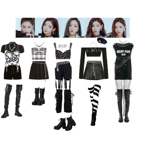 Kpop Outfits Inspiration Stage, Kpop Outfits Inspiration, Wannabe Itzy, Alt Closet, Itzy Outfit, Itzy Wannabe, Fire Clothes, Band Outfits, Outfit Inspired