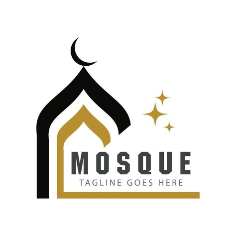 Islamic Logo Design Ideas, Mosque Logo Design, Islamic Logo Design, Islamic Logo, Islamic Stickers, Ramadhan Kareem, Modern Architecture Building, Info Design, Poster Banner