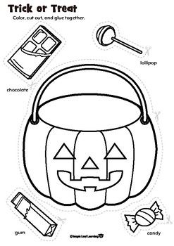 Get in the Halloween spirit and practice trick-or-treating! Color and cut out the Halloween treats. Glue on the Jack-o-Lantern bucket.Visit our store for more Halloween resources:https://www.teacherspayteachers.com/Store/Maple-Leaf-Learning------------------------------------------------------------------Visit us at Maple Leaf Learninghttp://www.mapleleaflearning.com Halloween Door Decoration Ideas, Halloween Paper Decorations, Halloween Door Decoration, Halloween Cut Outs, Door Decoration Ideas, Halloween Resources, Creative Clips Clipart, Free Printable Crafts, Fall Preschool Activities