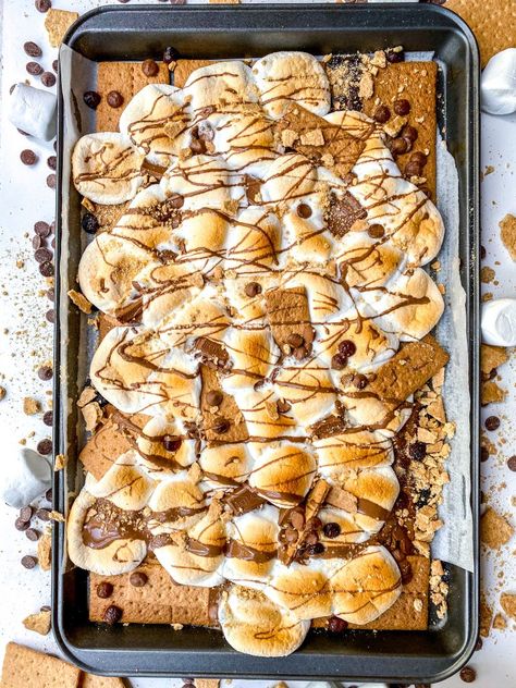 S’more Nachos, S�’mores Nachos, Smores Nachos, Everything Delish, Honey Sriracha Chicken Wings, Food Polls, Dessert Nachos, Honey Garlic Chicken Wings, Honey Sriracha Chicken