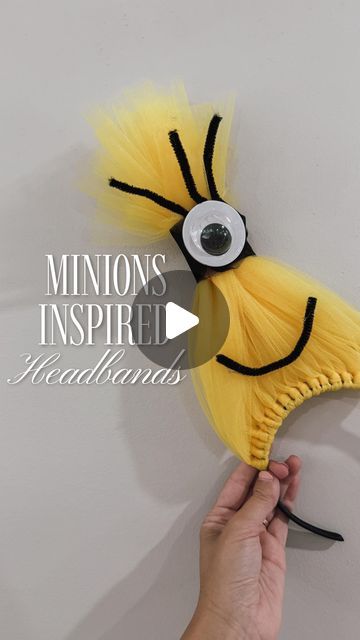 Minion Hairstyles, Adult Minion Costume Diy, Purple Minion Halloween Costume, Pipe Cleaner Headband, Minion Headband, Diy Halloween Headbands, Minion Glasses, Adult Minion Costume, Despicable Me Halloween