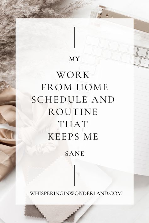 While it sounds enticing at first, working from home can actually be a bit challenging and get lonely from time to time. On top of it, when everyone is home, it can be hard to focus. Here is my work from home schedule and routine that keeps me sane. Daily Schedule Work From Home, Wfh Daily Routine Schedule, Work From Home Schedule Time Management, Wfh Routine Schedule, Wfh Schedule, Wfh Routine, Morning Routine Schedule, Work From Home Schedule, Work From Home Routine