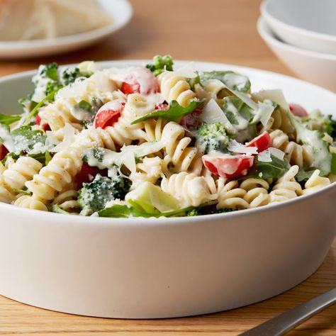 Lemon Fusilli with Arugula by Ina Garten Ina Garten Pasta Salad, Pasta Salad With Broccoli, Salad With Broccoli, Arugula Recipes, Fusilli Pasta, Ina Garten Recipes, Top Recipes, Tortellini, Arugula