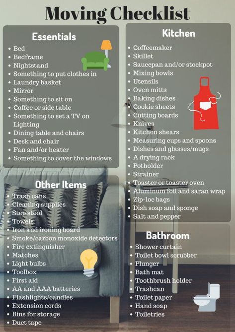 Here is the ultimate moving checklist to ensure you don't forget anything. Essentials For Moving Out, Moving Out Furniture Checklist, Packing List To Move, Move In Must Haves, Move Out Essentials, List For New House, Things For A New Home, Moving Out Tips First Time, House Needs List New Homes