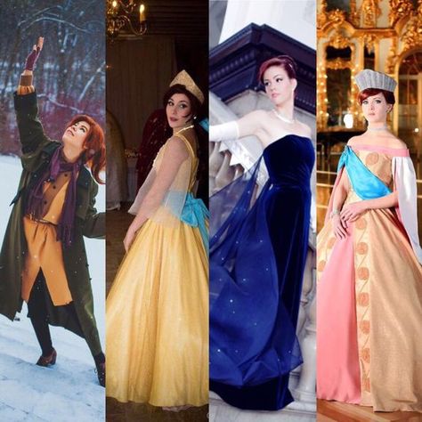 Anastasia Dress Real Life, Disney Princess Cosplay Diy, Anastasia Halloween Costume, Anastasia Costume, Anastasia Cosplay, Disney Anastasia, Anastacia Disney, Medieval Dress Pattern, Anastasia Broadway