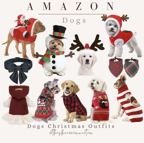 Dog Christmas Outfits, Christmas Photo Outfits, Outfits For Dogs, Preppy Christmas Outfit, Christmas Photos Outfits, Christmas Dog Outfits, Dogs Christmas, Cute Christmas Outfits, Preppy Christmas