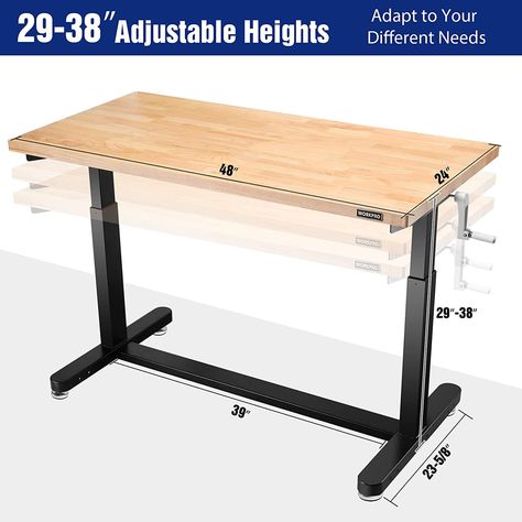 Workbench Casters, Workbench Height, Heavy Duty Work Bench, Portable Workbench, Mail Room, Garage Office, Wood Burning Kits, Garage Work Bench, Adjustable Height Standing Desk