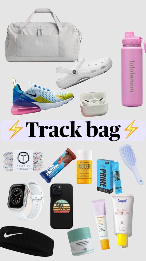 #track #trackandfield #baginspo Track Bag, Track Outfits, Hockey Bag, Field Bag, Track And Field, Hockey, Track, Pure Products, Sports