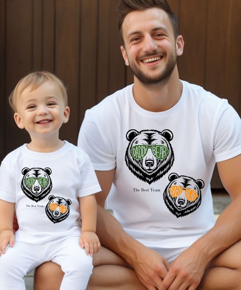 Papa Bear Baby Bear Shirt, Mama Bear Baby Bear Shirt, Daddy Bear Baby Bear Shirt, Matching Tee The best Team Mama Bear Baby Bear, Bar Shirt, Dad Baby, Gift For Father, Papa Bear, Bear Shirt, Matching Tees, Baby Shirts, Baby Bear