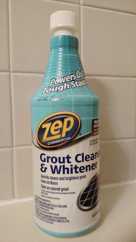 If you're looking for not only the easiest way to clean grout but the fastest way without any scrubbing, check this out. Fast, Easy, Cheap and Effective! #thehowtohome #cleaning #grout #bathroom #homemaking Zep Grout Cleaner, Grout Cleaning Diy, Cleaning Grout, Clean Grout, Floor Grout, Deep Cleaning Hacks, Grout Cleaning, Easy Cleaning Hacks, Diy Cleaning Solution