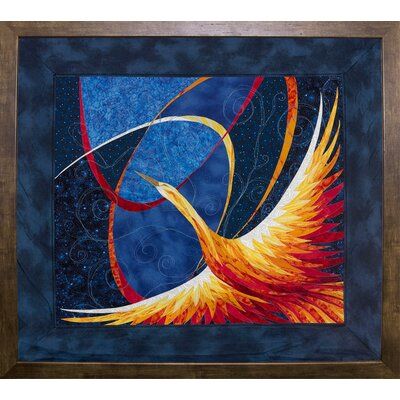 Bloomsbury Market 'Phoenix' Graphic Art Print Format: Cafe Mocha Framed Paper Bird Art Diy, Kestrel, Fabric Art, Bird Art, Contemporary Paintings, Art Quilts, Canvas Print Wall, High Quality Art Prints, Find Art