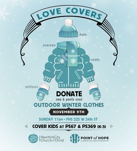 Coat Drive+ Coat Drive Ideas, Coat Drive Flyer, Donation Box Ideas, Winter Fundraising Ideas, Community Collaboration, Winter Drive, School Donations, Coat Drive, Template Free Printable