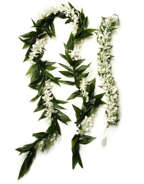 Hawaiian Style Wedding, Hawaiian Wedding Themes, Maile Lei, Hawaiian Wedding Flowers, Orchid Lei, Wedding Lei, Flower Lei, Tropical Wedding Flowers, Hawaiian Lei