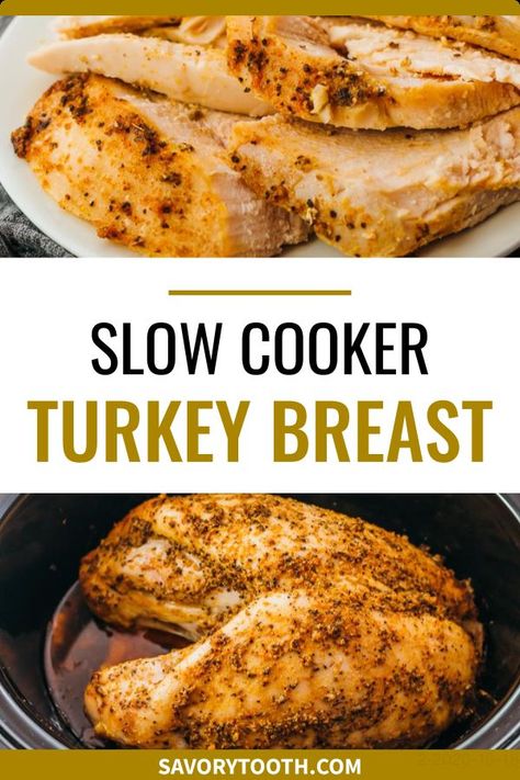 Turkey Breast Thanksgiving, Turkey Breast Recipes, Turkey Breast Crockpot, Moist Turkey, Turkey For Thanksgiving, Slow Cooker Turkey Breast, Crockpot Turkey, Turkey Breast Recipe, Slow Cooker Turkey