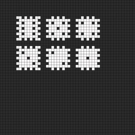 Dice perler bead pattern Perler Bead Patterns One Square, Dice Perler Bead Pattern, 29x29 Perler Bead Patterns, Perler Bead Dice, Pyssla Pattern, Perler Accessories, Crochet Feather, Kandi Cuffs, Melty Bead Patterns