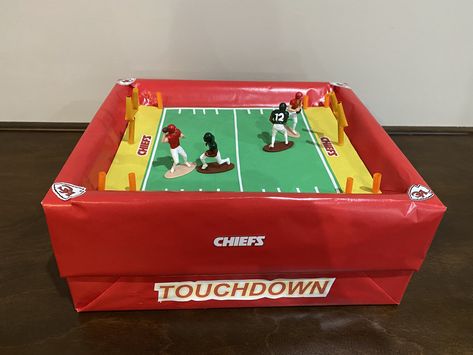 Kc Chiefs Valentine Box Ideas, Kc Chiefs Valentines Boxes, Chiefs Valentine Box Ideas, Kansas City Chiefs Valentines, Chiefs Valentines, Cheifs Football, Valentines Box Ideas, Box Valentine, Valentines Box