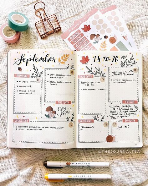 33+ Amazing Bullet Journal Weekly Spreads You'll Want To Steal (UPDATED!) Penanda Buku, Organizator Grafic, Diy Buch, Bullet Journel, Bujo Planner, Bullet Journal Ideas Templates, Bullet Journal Weekly, Creating A Bullet Journal, Bullet Journal Paper