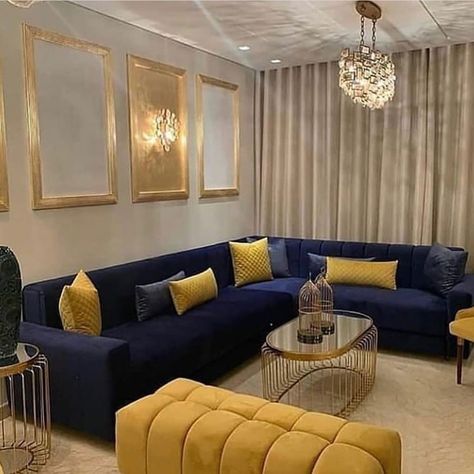 Sage Green Sofa, Green Sofa Decor, Sofa Green, Blue Living Room Decor, Corner Sofa Design, Latest Living Room Designs, Gold Living Room, Corner Sofa Set, Green Sofa