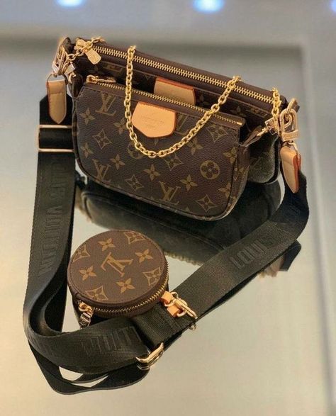 Lv Multi Pochette, Expensive Bag, Luxury Bags Collection, Stylish Purse, Lv Bags, Girly Bags, Purse Handles, Luxury Purses, Fancy Bags