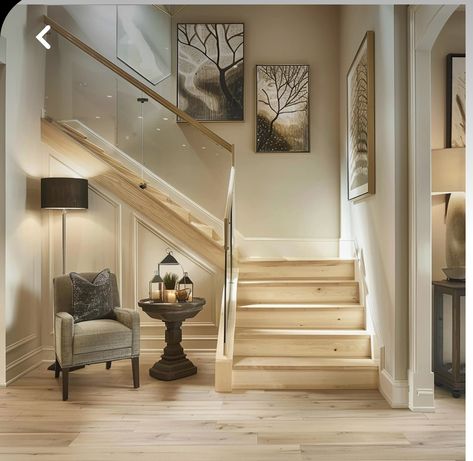 Kitchen Expansion, Staircase Runner, Contemporary Staircase, Hardwood Stairs, Treads And Risers, Stair Riser, Wood Staircase, Wood Steps, Italian Home