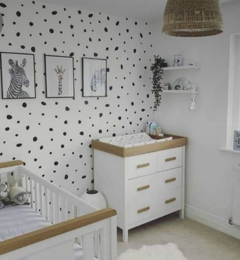 Small Nursery Decor, Cars Nursery, Small Room Nursery, Dalmatian Spots, Baby Nursery Inspiration, Baby Room Neutral, Baby Boy Room Decor, Nursery Room Design, Baby Room Inspiration