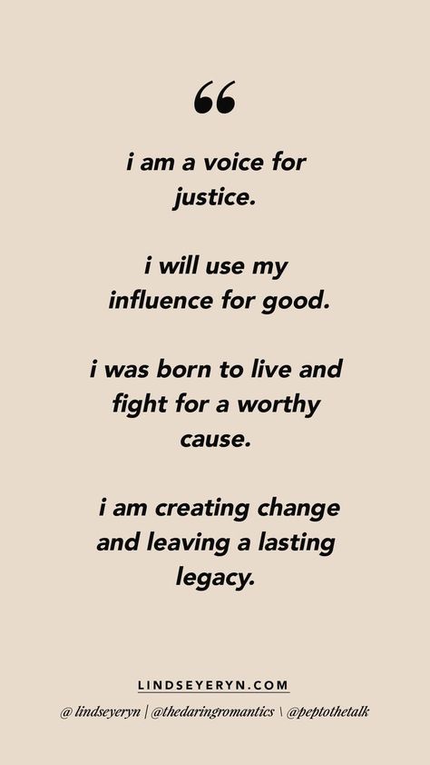 Morning Mantra Affirmations, Quotes On Justice, Law Student Quotes, Influencer Quotes, Law School Quotes, Affirmation Morning, Mantra Affirmations, Influence Quotes, Lindsey Eryn