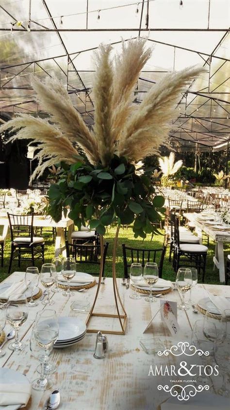 Luxury Birthday Party, Grass Centerpiece, Church Wedding Flowers, Luxury Birthday, Flower Arrangements Diy, Graduation Decorations, Tall Vases, Backdrop Decorations, Church Wedding