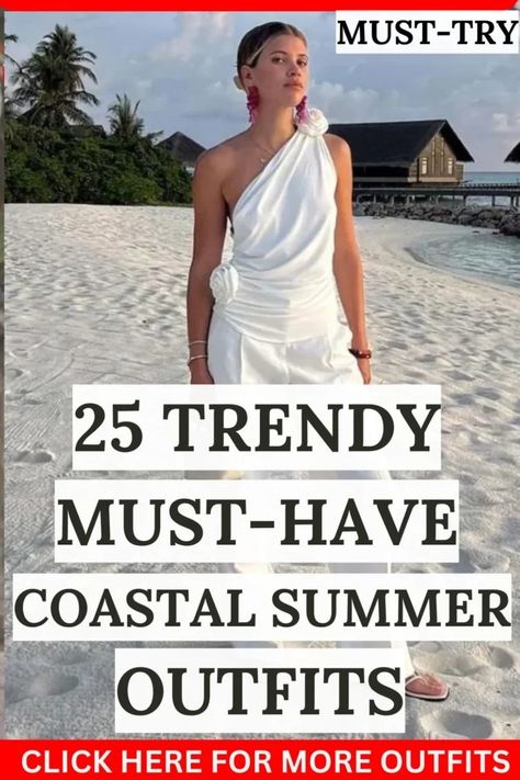 25 Best Coastal Summer Outfits: What to Wear in Seaside Florida to Amalfy 34 Coastal Party Outfit, Coastal Casual Outfit, Coastal Fashion Summer, Coastal Summer Outfits, Coastal Outfits, Seaside Dinner, Nantucket Beach, Town Outfits, Coastal Casual