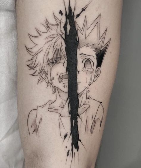 Hunter Tattoo, Anime Hunter X Hunter, Z Tattoo, Gon Killua, Anime Hunter, Bleach Anime Art, Hxh Characters, Jewelry Tattoo, Anime Tattoos