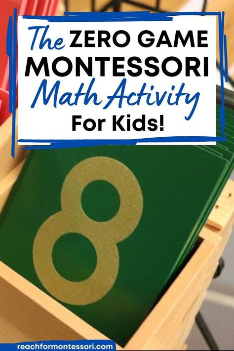 Montessori math activities focus on associating quantities with their corresponding numbers. This is where the Zero Game comes into play. Check it now! Montessori Addition Activities, Montessori Math Activities Kindergarten, Montessori Number Activities, Montessori Math Activities Preschool, Number Zero Activities Preschool, Number Games Preschool, Montessori Numbers, Prek Math Activities, Sunflower Classroom