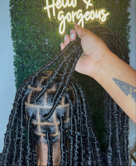 Soft Locs Medium Parts, 24in Soft Locs Hairstyles, But Length Soft Locs, Soft Locs Smedium, Knowles’s Soft Locs, Protective Braids, Christmas Hairstyles, Faux Locs Hairstyles, Hair Advice