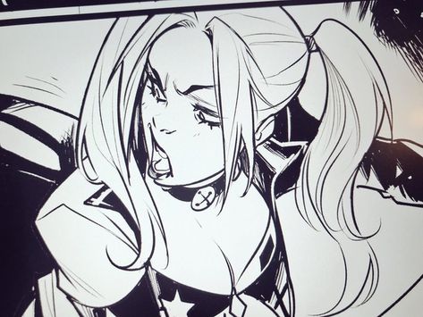 Harley Quinn Artwork, 얼굴 드로잉, Harley Quinn Comic, Comic Book Art Style, Comic Style Art, Harley Quinn Art, Dc Comics Artwork, Comic Style, Arte Inspo