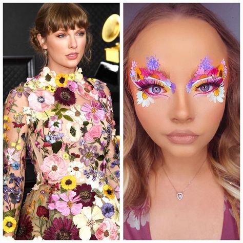 @bakeupwith_abs shared a photo on Instagram: “TAYLOR SWIFT THE GRAMMYS 2021 INSPO 🌸 @taylorswift @recordingacademy • • • • • #makeupaddict #lipstick #motd #makeuplover…” • Mar 19, 2021 at 2:54pm UTC Taylor Swift Face Painting Ideas, Taylor Swift Face Paint Ideas, Taylor Swift Face Paint, Taylor Swift Party, Fx Makeup, Crazy Makeup, Face Painting Designs, Makeup Addict, Makeup Lover