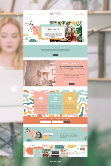 Boho Website Template, Creative Website Homepage Design, Blog Website Design Inspiration, Homepage Design Layout, Webpage Design Inspiration, Blog Design Layout, Creative Blog Design, Art Website Design, Aesthetic Website Design