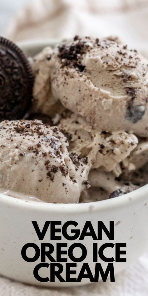 vegan cookies and cream ice cream Vegan Oreo Ice Cream, Vegan Cookies And Cream Ice Cream, Ninja Creamy Vegan Protein Ice Cream, Healthy Cookies And Cream Ice Cream, Vegan Creami Recipes, Ninja Creami Non Dairy, Vegan Ice Cream Bars, Vegan Ice Cream Recipe Machine, Vegan Icecream Recipe