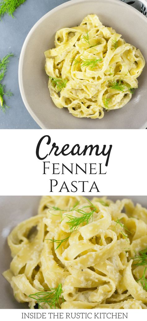 Creamy Roasted Fennel Pasta Fennel Pasta Sauce, Fennel Pasta, Kitchen Cream, Fennel Recipes, Roasted Tomato Sauce, Roasted Fennel, Cooking Pasta, Csa Recipes, Fettuccine Pasta